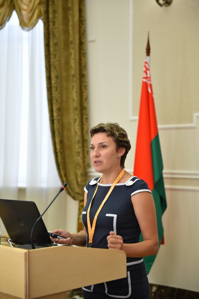Выступление консультанта управления народонаселения, гендерной и семейной политики Министерства труда и социальной защиты Республики Беларусь Светланы Белаш